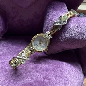 Elegant Gold and Silver Women's Watch